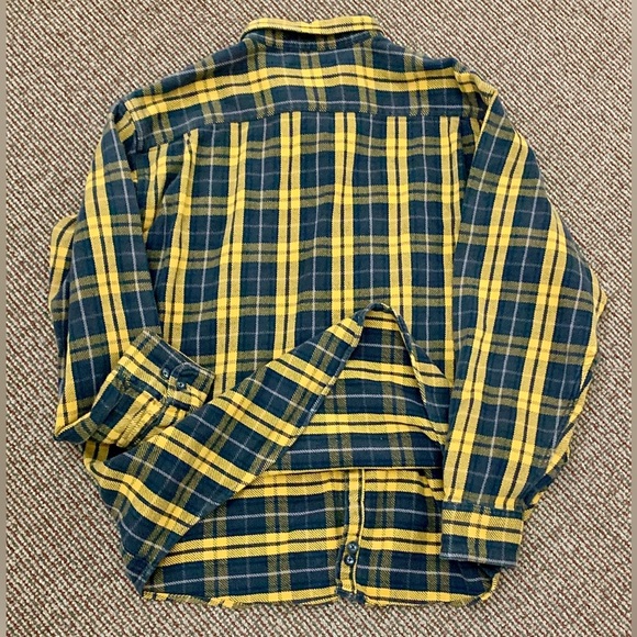 Men’s XL Tall 100% Cotton CABELA’S Heavy Duty Plaid Flannel Sportsman Work Shirt - Picture 12 of 14